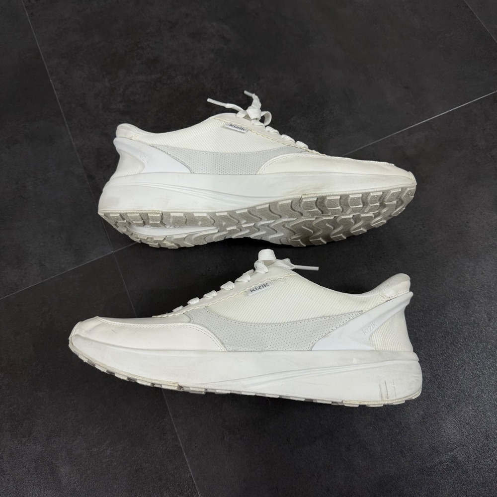 Kizik Lima Hands Free Slip On Sneakers White Pearl Mesh Womens Athletic Shoes - Picture 6 of 11